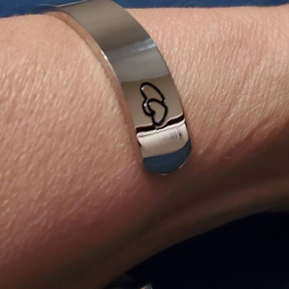 Daughter from Mom Stainless Steel Cuff Bracelet - Picture 4 of 7